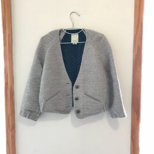 *SOLD* Cropped Gray Jacket fr Anthropologie